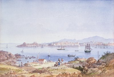 Corfu from the Island of Vidho by Joseph Schranz