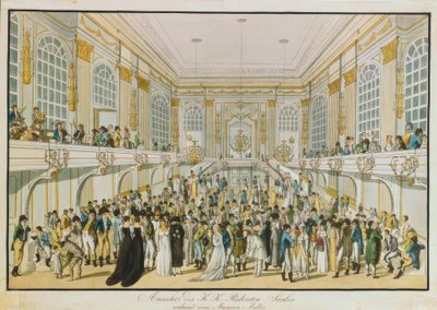 View of the Imperial and Royal Redoutensaal During a Masquerade Ball by Joseph Schütz