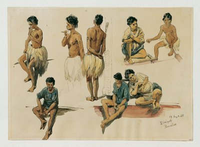 Natives of the Island of Puinipet (Ponape), Caroline Islands by Joseph Selleny
