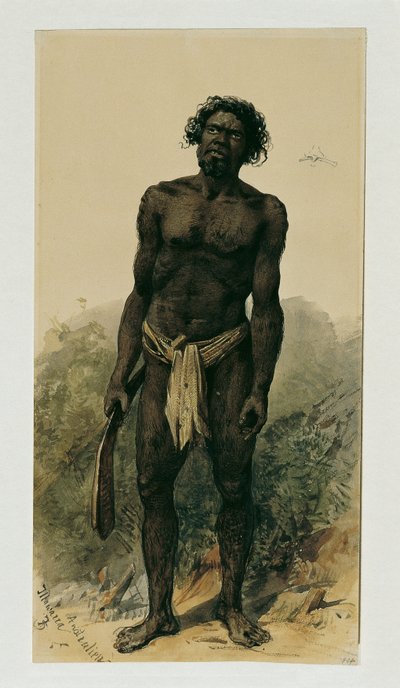 Native with Boomerang from Woolongong (Wollongong), Australia by Joseph Selleny