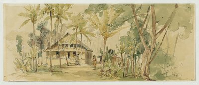 House of the Roankiddi Chief on the Island of Puinipet (Ponape), Caroline Islands by Joseph Selleny