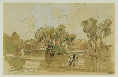 Landscape on the Island of Puinipet (Ponape), Caroline Islands by Joseph Selleny