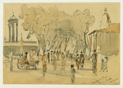 Road to the Gate in Point de Galle, Ceylon (Sri Lanka) by Joseph Selleny