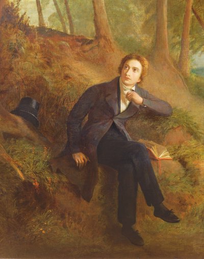 Keats Listening to the Nightingale on Hampstead Heath (detail) by Joseph Severn