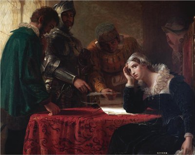 The Abdication of Mary, Queen of Scots by Joseph Severn