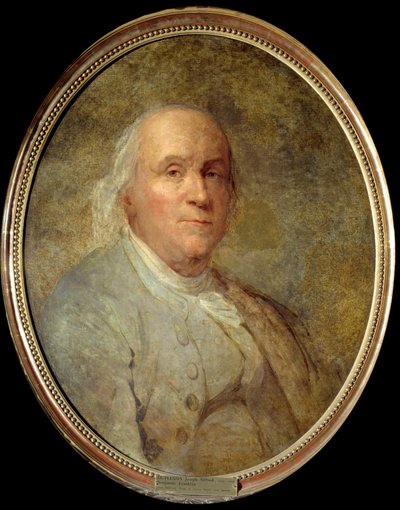 Portrait of Benjamin Franklin by Joseph Siffred Duplessis