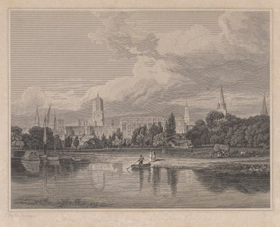 South View of Christ Church, etc. from the Meadows by Joseph Skelton