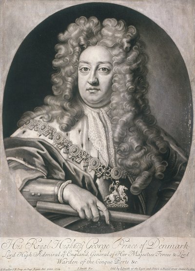 Oval Portrait of George, Prince of Denmark, 1704 by Joseph Smith