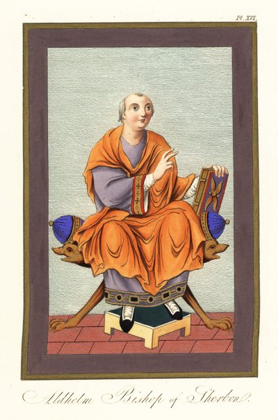 Aldhelm, Bishop of Sherborn c639-709 by Joseph Strutt
