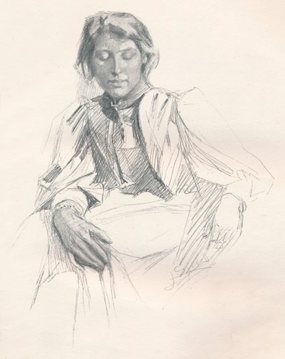 Study in Lead Pencil, c1897 by Joseph Syddall