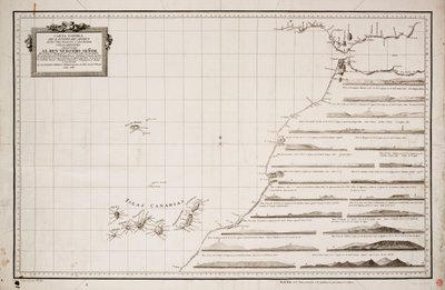 Map of the West Coast of Africa and the Canary Islands by Joseph Varelay Ulloa