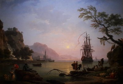 View of a Port in the Morning (The Morning) by Claude Joseph Vernet