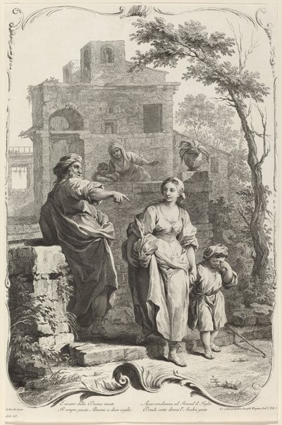 Abraham Dismissing Hagar by Joseph Wagner