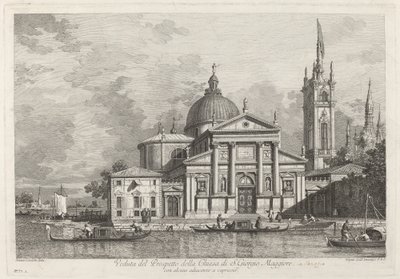View of the Facade of the Church of San Giorgio Maggiore by Joseph Wagner