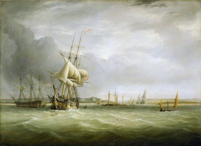 Navigation in the Bristol Channel (England), at the mouth of the Avon by Joseph Walter