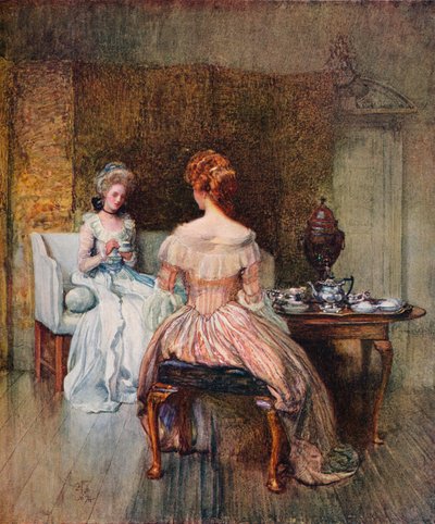 A Dish of Bohea in the Days of the Georges, c1870 by Joseph Walter West