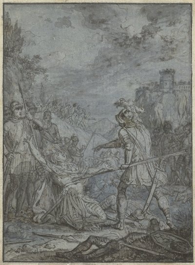 Surrender of a Commander Group of Similar Illustrations with Knights and Riders (series title) by Joseph Werner
