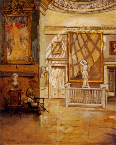 North Ante Room from the Green Velvet Room, Chiswick House by Joseph Williams Topham Vinall