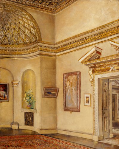 North East Corner of the Gallery, Chiswick House by Joseph Williams Topham Vinall
