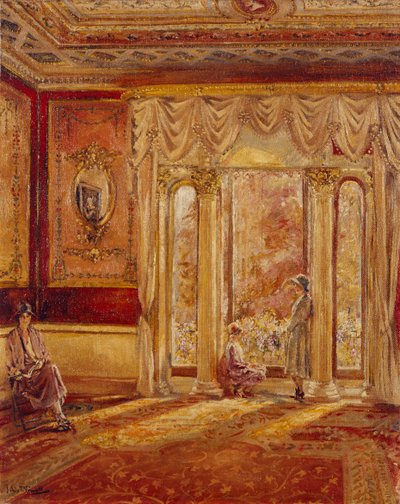 South East Drawing Room, Chiswick House by Joseph Williams Topham Vinall