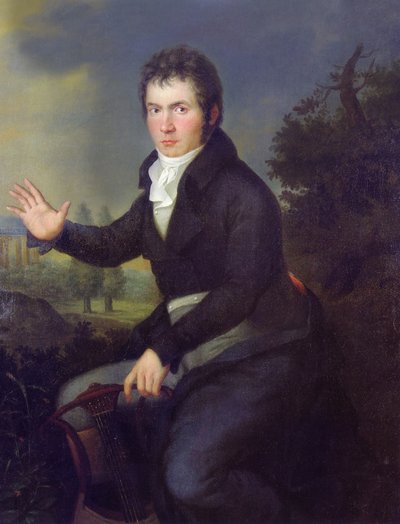 Portrait of Ludwig van Beethoven by Joseph Willibrord Mahler