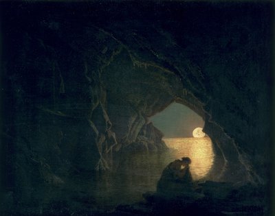 A Grotto with the Figure of Julia by Joseph Wright of Derby