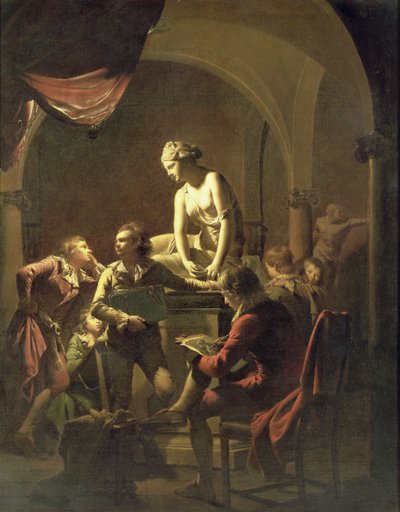 An Academy by Lamplight by Joseph Wright of Derby
