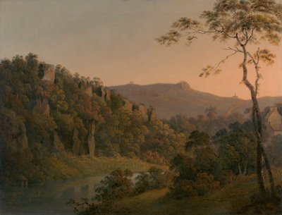 Matlock Dale, Looking Toward Black Rock Escarpment by Joseph Wright of Derby