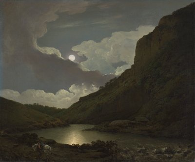 Matlock Tor by Moonlight by Joseph Wright of Derby