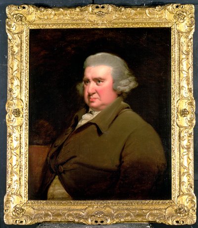 Portrait of Dr Erasmus Darwin, Scientist, Inventor and Poet, Grandfather of Charles Darwin by Joseph Wright of Derby