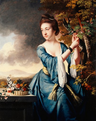 Portrait of Elizabeth, Mrs John Bostock by Joseph Wright of Derby