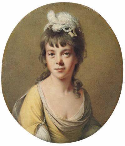 Portrait of Miss Harriet Hope by Joseph Wright of Derby