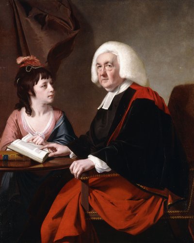 Portrait of the Rev. Thomas Wilson D.D. and His Adopted Daughter, Miss Catherine Macauley by Joseph Wright of Derby