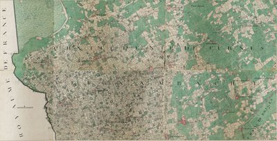 Map of Loo - Lo, Belgium by Joseph de Ferraris by Joseph de Ferraris