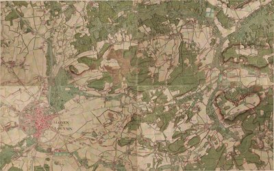 Map of Loven ou Louvain - Leuven by Joseph de Ferraris