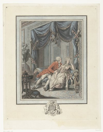 Young Man Trying to Seduce a Lady by Joseph de Longueil