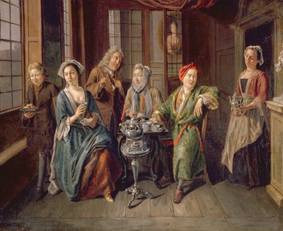 A Tea Party by Joseph van Aken