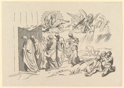 God Summons Noah and His Family into the Ark, 1827 by Joseph von Fuhrich