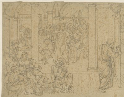 Peter Denies Christ, Depicted in the Hall of the Courthouse by Joseph von Fuhrich