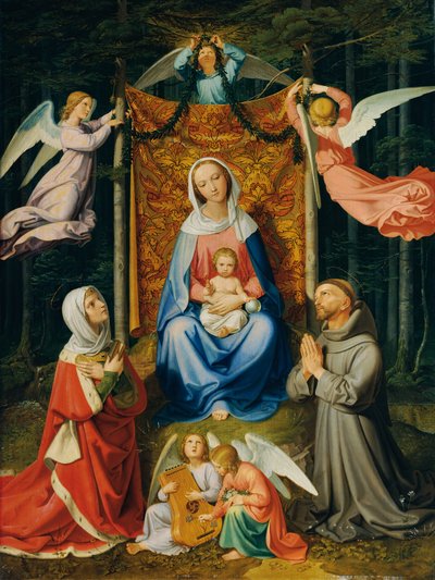 Forest Peace (Madonna with Child, Saint Adelaide and Saint Francis) by Joseph von Fuhrich