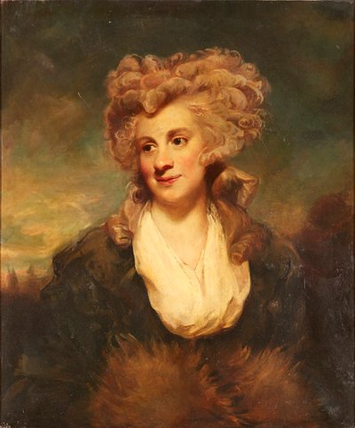 Half Length Portrait of Lady De Clifford by Joshua (after) Reynolds