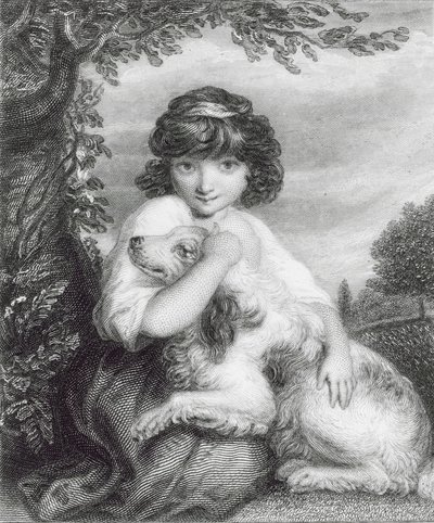 Love me, love my dog by Joshua (after) Reynolds