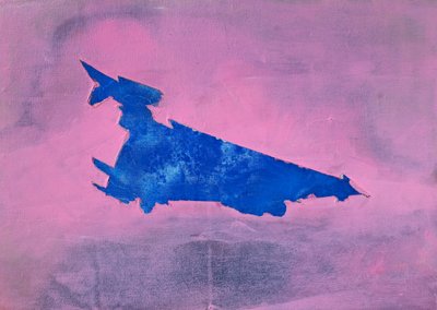 Abstract Blue Form by Joshua Hoskins