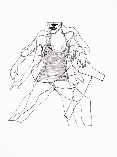 Abstract Dancing Woman by Joshua Hoskins