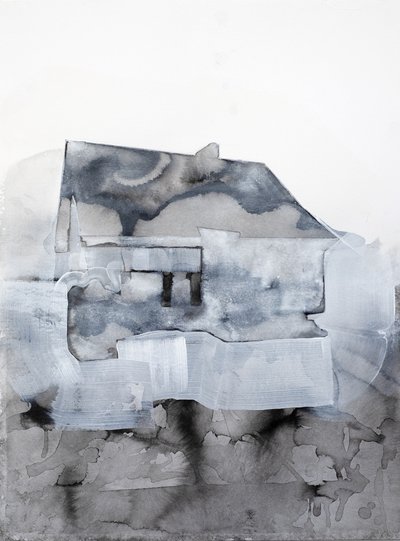 Abstract Grey House by Joshua Hoskins