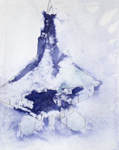 Kampjet Study (indigo 3) by Joshua Hoskins