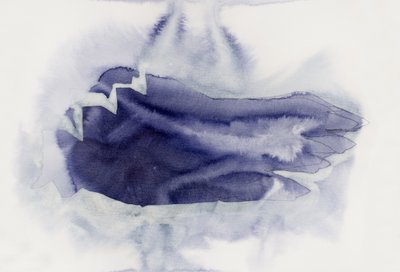 Soft Indigo Abstract by Joshua Hoskins