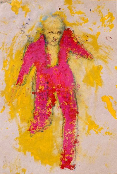 Vivid Pink Figure by Joshua Hoskins