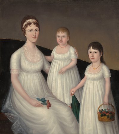 Grace Allison McCurdy (Mrs. Hugh McCurdy) and Her Daughters, Mary Jane and Letitia Grace by Joshua Johnson