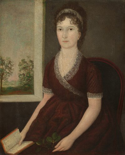 Sarah Ogden Gustin, c.1805 by Joshua Johnson
